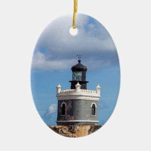 Faro Lighthouse Ceramic Tree Decoration