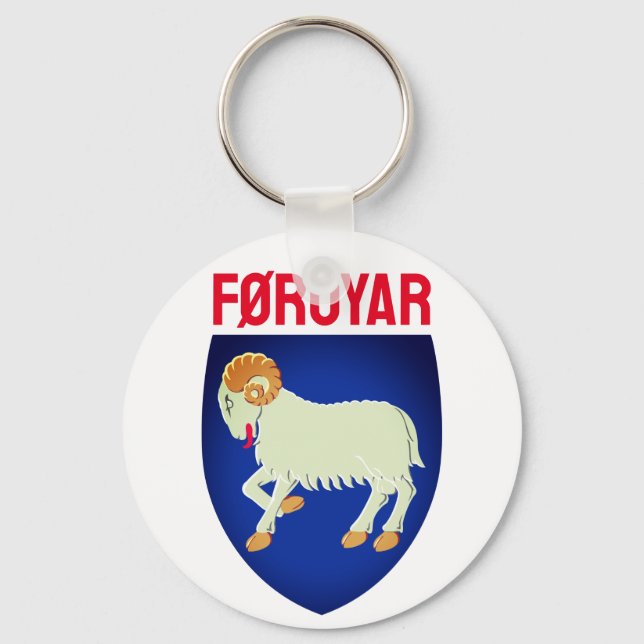Faroe Islands coat of arms (DENMARK) Key Ring (Front)