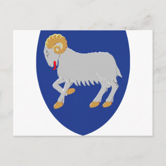 Faroe Islands (Denmark) Coat of Arms Postcard