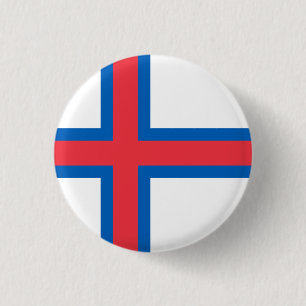 Faroe Islands Flag 3 Cm Round Badge