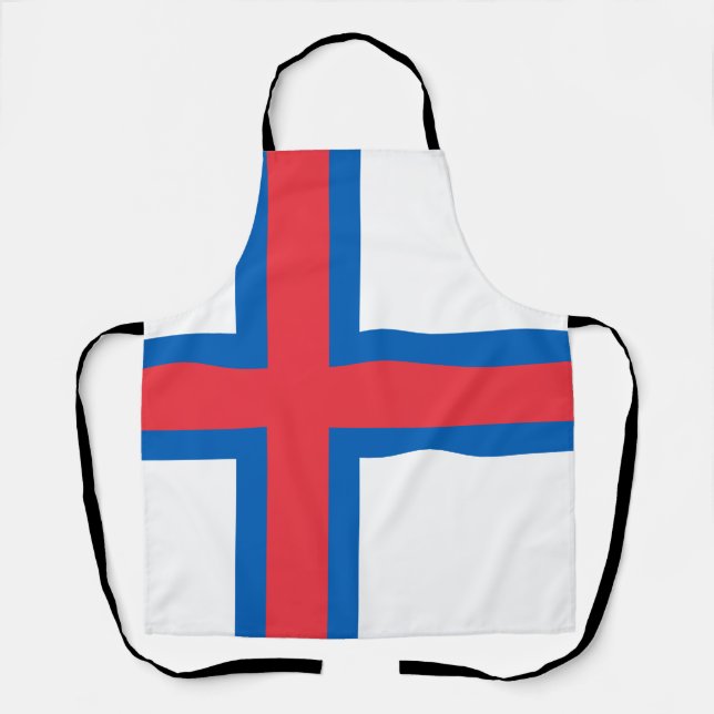 Faroe Islands Flag Apron (Front)