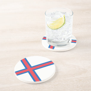 Faroe Islands flag Coaster