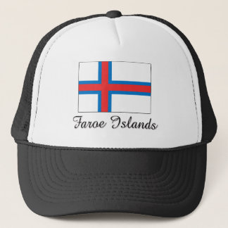 Faroe Islands Flag Design Trucker Hat