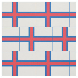 Faroe Islands Flag Fabric