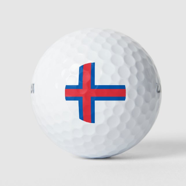 Faroe Islands Flag Golf Balls (Front)