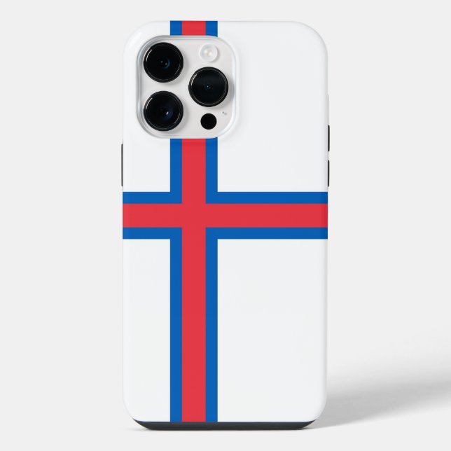 Faroe Islands flag iPhone Case (Back)