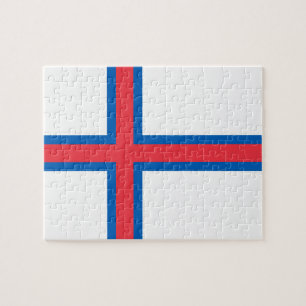 Faroe Islands flag Jigsaw Puzzle