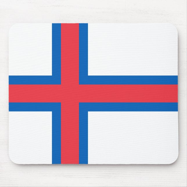 Faroe Islands Flag Mouse Mat (Front)
