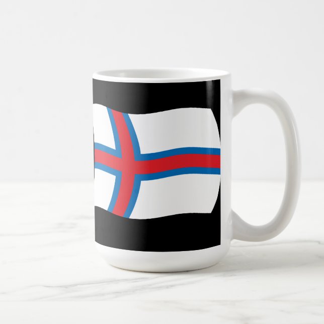Faroe Islands Flag Mug (Right)