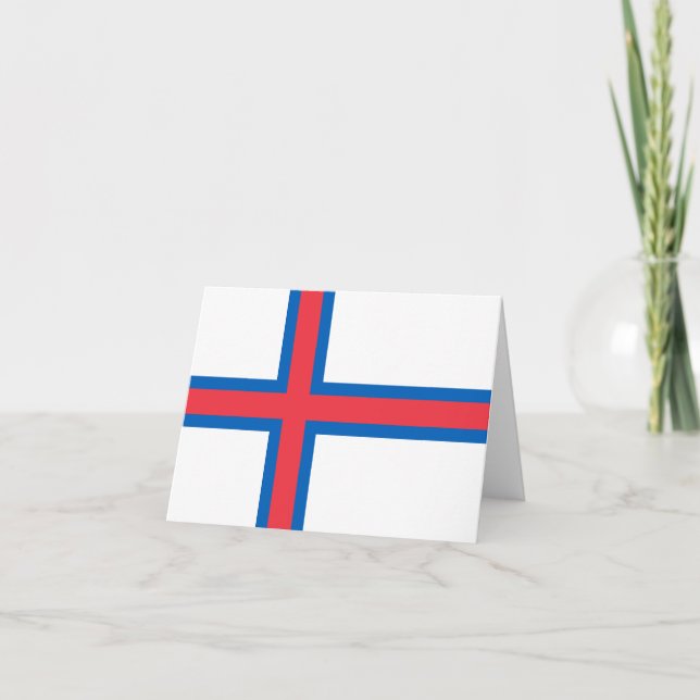 Faroe Islands flag Note Card (Front)