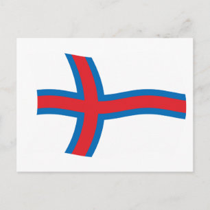 Faroe Islands Flag Postcard