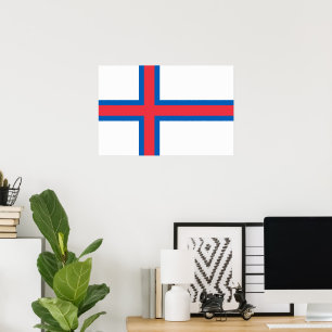 Faroe Islands flag Poster