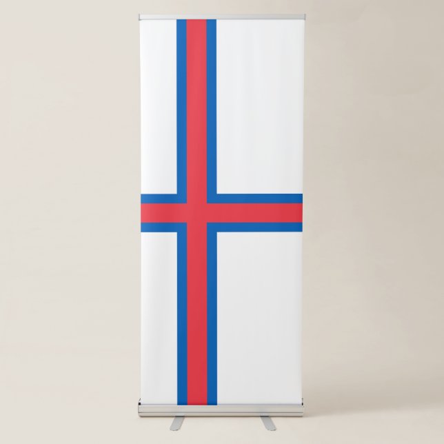 Faroe Islands flag Retractable Banner (Front)