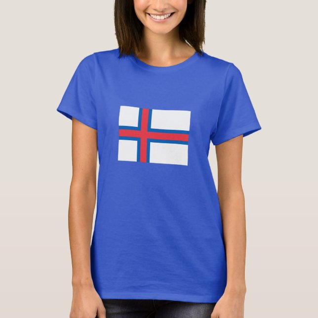 Faroe Islands Flag T-Shirt (Front)