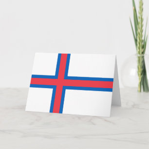 Faroe Islands flag Thank You Card
