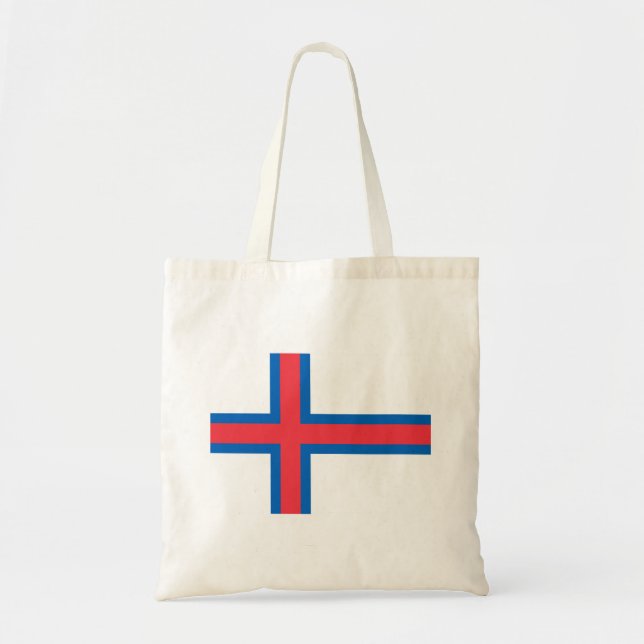 Faroe Islands Flag Tote Bag (Front)