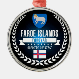 Faroe Islands Metal Tree Decoration