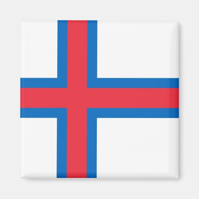 Faroe Islands National World Flag Magnet (Front)