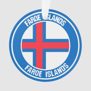 Faroe Islands Round Emblem Ornament