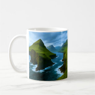 Faroe Islands Sea Cliffs Coffee Mug