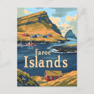 Faroe Islands Travel Postcard