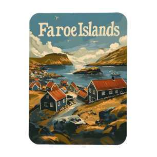 Faroe Islands vintage Magnet