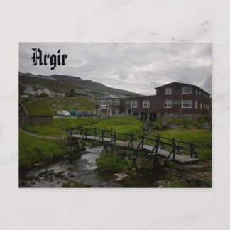 Faroese Village of Argir: Postcard