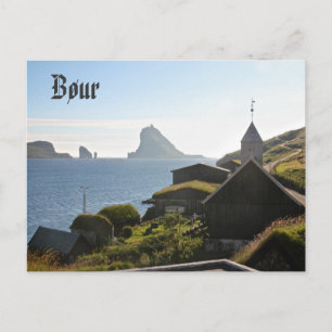 Faroese Village of Bøur: Postcard