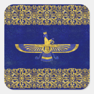 Farohar - faravahar -Fravashi Square Sticker