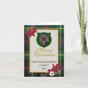 Farquharson Scottish Clan Tartan & Crest Card