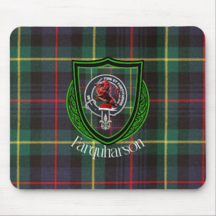 Farquharson Scottish Clan Tartan & Crest Mouse Mat