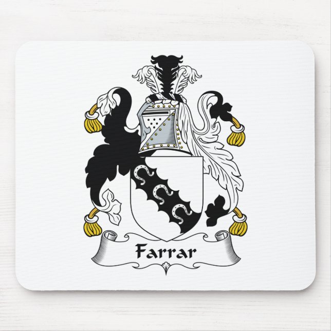 Farrar Family Crest Mouse Mat (Front)
