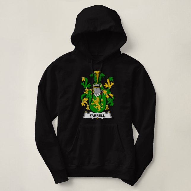 Farrell Coat of Arms  Family Crest  Hoodie (Design Front)