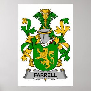 Farrell Family Crest Poster