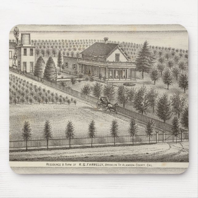 Farrelly, Mathews residences, farms Mouse Mat (Front)