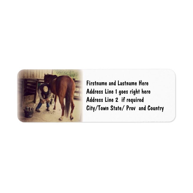 Farrier - Beautiful Horse Photo Hoof Trim (Front)