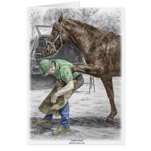 Image of Farrier Blacksmith Shoeing Horse