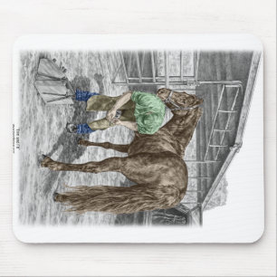 Farrier Blacksmith Trimming Horse Hoof Mouse Mat