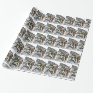 Farrier Blacksmith Trimming Horse Hoof Wrapping Paper