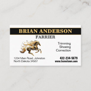 Farrier Business Card