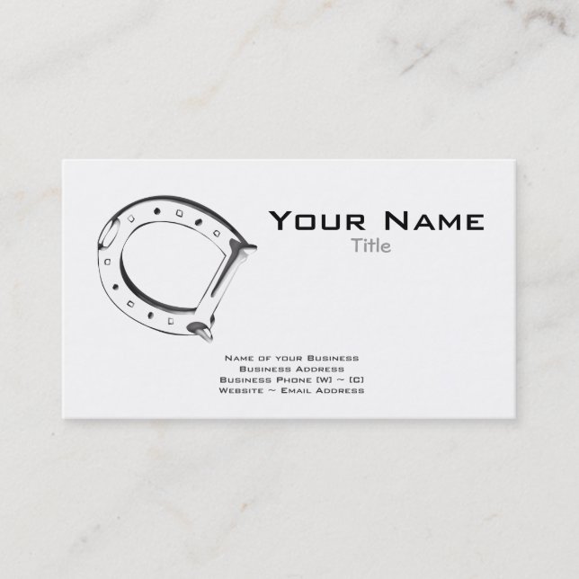 Farrier Business Cards (Front)