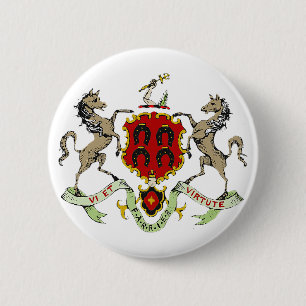 FARRIER CREST 6 CM ROUND BADGE