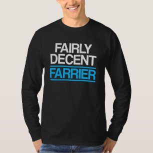Farrier Decent Horseshoe Hoof Trimming Equine Shoe T-Shirt
