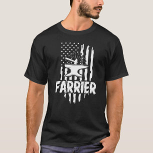 Farrier Flag Work Tool Horseshoe Hoof Trimming Equ T-Shirt