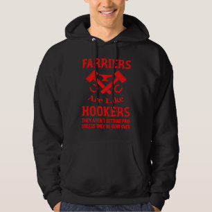 Farrier Hoof Trimming Equine Horse Shoeing Hooves Hoodie