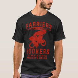 Farrier Hoof Trimming Equine Horse Shoeing Hooves T-Shirt