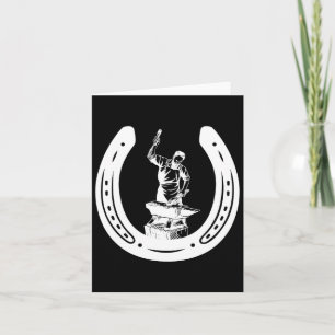 Farrier Horse Scute Ss Cute Ss Blacksmith Horse Lo Card
