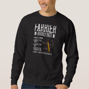 Farrier Horseshoe Hoof Tools Raglan Sweatshirt