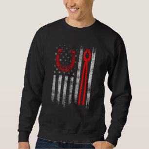 Farrier Horseshoe Hoof Trimming Equine Shoeing _17 Sweatshirt
