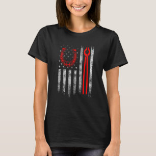 Farrier Horseshoe Hoof Trimming Equine Shoeing _17 T-Shirt